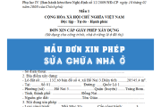 Thủ tục xin phép sửa chữa nhà cấp 4